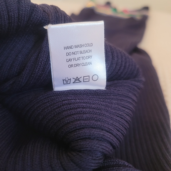 NWT XL STAUD Multicolor Striped Rib Knit Midi Dress - Picture 14 of 14